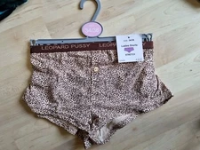 Ladies Leopard Pattern Shorts/briefs/knickers  Size 34/36" Hips