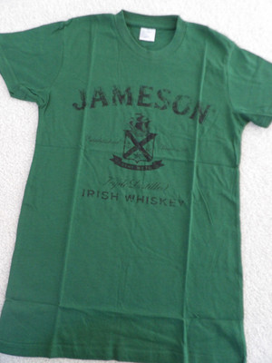 NEW! Jameson Triple Distilled Irish Whiskey Shirt Ladies Large-Measures Smaller