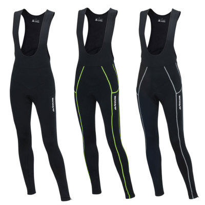 AIRTRACKS Thermo Fahrradhose mit Träger Lang Pro - BiB Radhose - Trägerhose Lang
