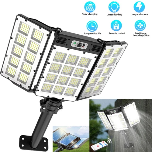 Commercial 1000000LM LED Outdoor Dusk to Dawn Solar Street Light Road Area Lamp - Picture 29 of 38