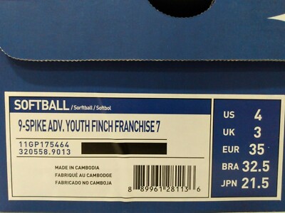 Mizuno 9-Spike ADV. Finch Franchise *size 4y* for sale online | eBay