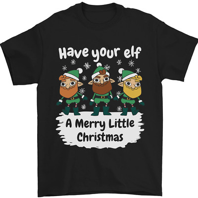 Gildan G5000 Herren Elf Ein Weihnachtsfest T-Shirt 100% Baumwolle