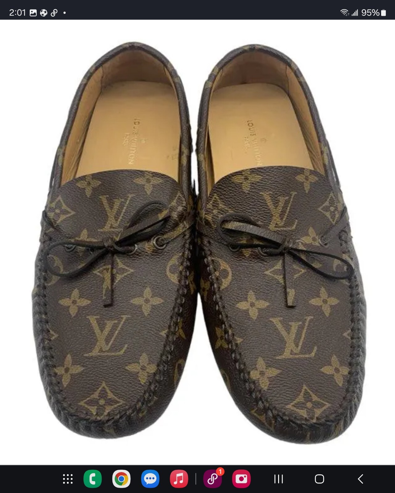 Authentic Louis Vuitton Drivers Moccasin Sneakers eBay