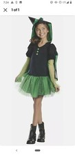 Wicked Witch West Hooded Tutu Wizard of Oz Fancy Dress Halloween Child Costume S