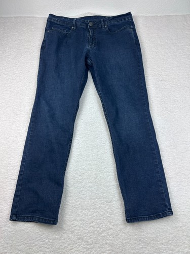 Buffalo David Bitton Jackson X Jeans 36x31 Blau Denim Stretch Straight Leg
