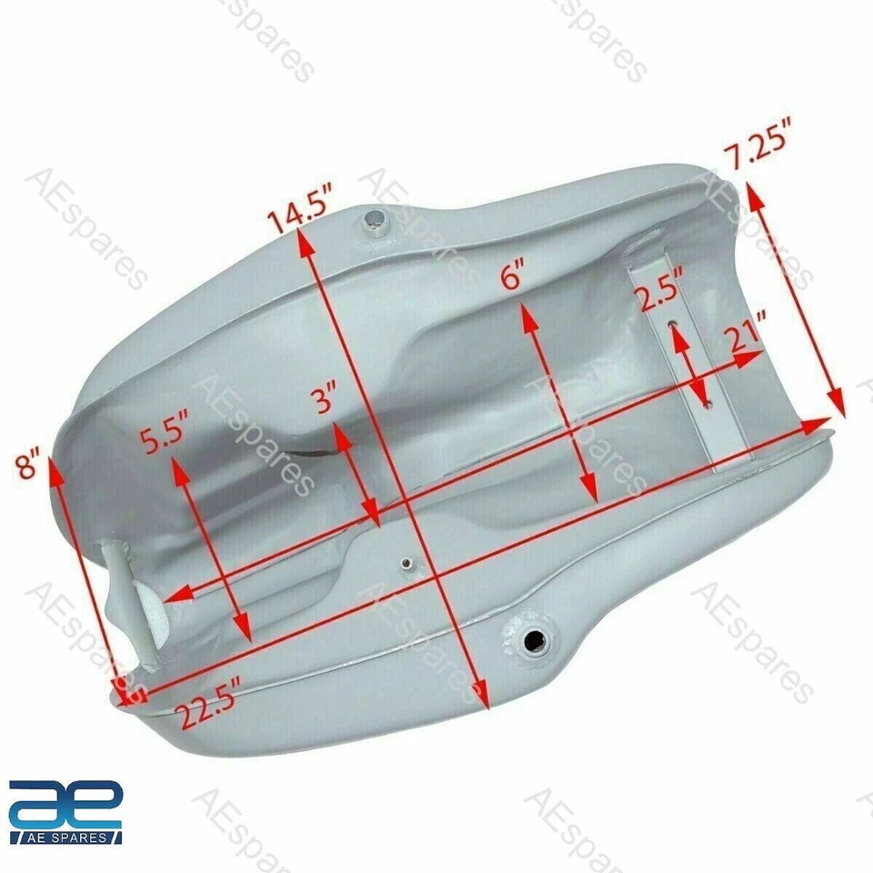 Petrol Fuel Gas Tank Bardo Grey Fits for BMW R100S R100CS R100RS R100RT - Image 3 of 4