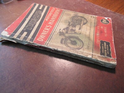 Triumph Clymer Owners Handbook ALL MODELS 1937-1951 manual book