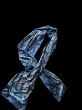   Soft blue and grey scarf  