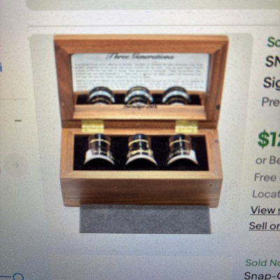 #ad SNAP ON EARNHARDT Three Generations 3 Piece Socket Set in Wooden Box Signatures $78.50