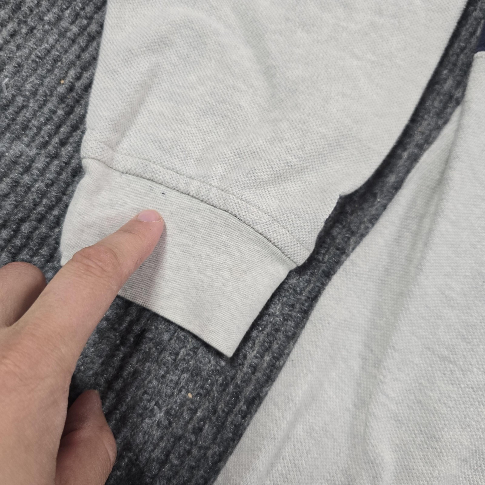 VTG Tommy Hilfiger Rugby Polo Shirt Mens Large Spellout Colorblock Logo Cotton thumbnail 9