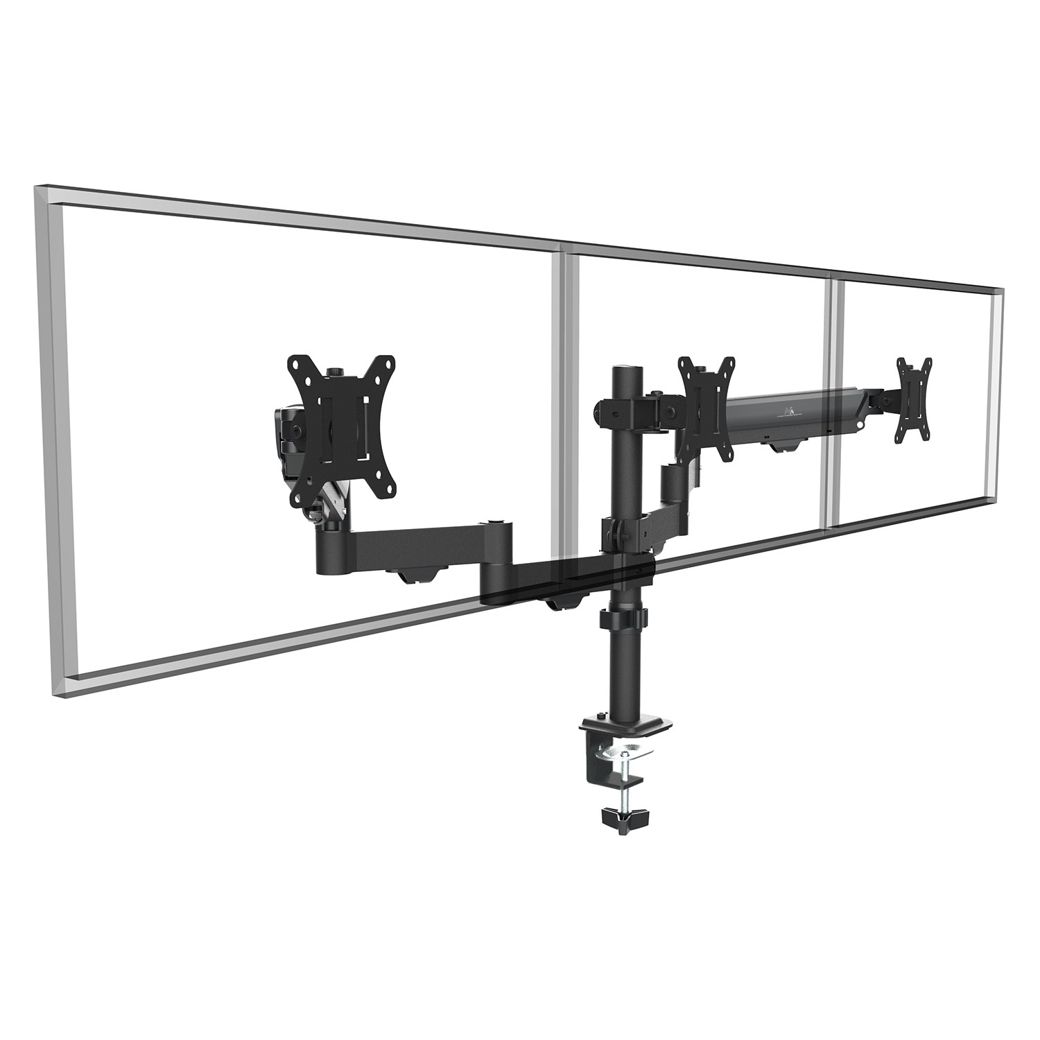 Maclean MC-137 Support de bureau triple écran pour le multitâche