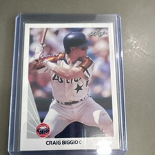Leaf 1990 Craig Biggio #37 Houston Astros MLB Baseball Trading Card