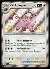 Oinkologne 208/091 Shiny Rare Paldean Fates Pokemon Holo Near Mint on eBay