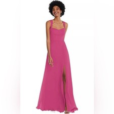 AFTER SIX Women’s Tea Rose Contoured Wide Strap Sweetheart Maxi Dress Size14