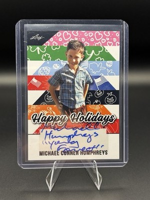 2025 Michael Conner Humphreys AUTO ''Forrest Gump'' - Leaf Happy Holidays BA-MCH