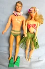 New Listing2 VINTAGE HAWAII Mattel DOLLS Barbie 1966 & Ken 1968 TAGGED  ORIGINAL CLOTHES