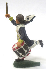U.S. REVOLUTIONARY Running Drummer unknown maker lead soldier figure