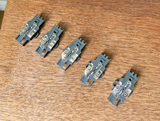 5 NOS Aurora AFX NonMT 2nd Gen Chassis w/Large Front Axle Holes, Cleaned