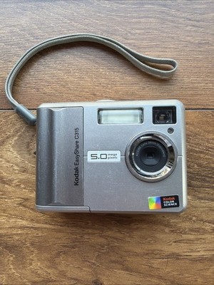 Kodak EasyShare C315 5.0MP SD/MMC 2 AA Batteries Tested Working No Charger