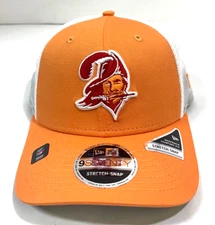 Tampa Bay Buccaneers Stretch-Snap Snapback Trucker Hat~ Retro Creamsicle