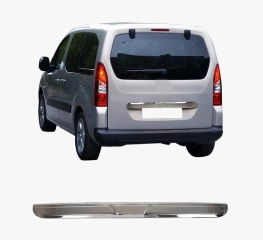 Rear Door Trunk Lid Cover Trim Chrome For Peugeot Partner Tepee  2008-2018 - Image 2 of 4