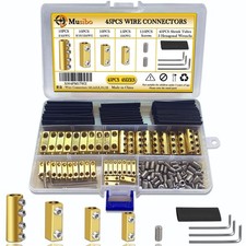 45pcs 2, 4, 6, 8, 10, 12AWG Wire Connectors, Quick Wiring Connection Terminal...