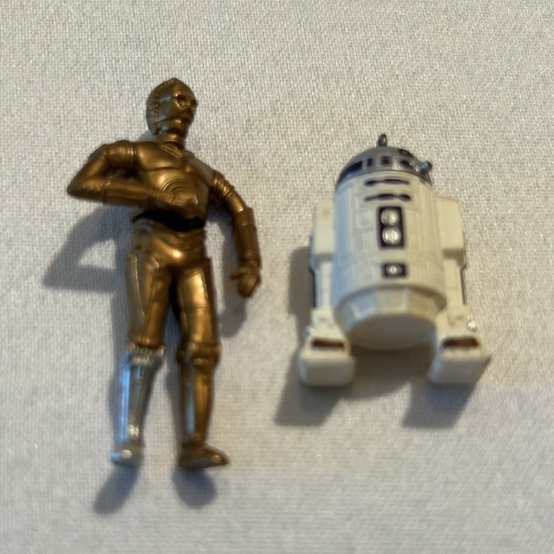 Lot of (2) Hallmark 1997 Miniature Keepsake Ornaments Star Wars R2-D2  & C-3PO