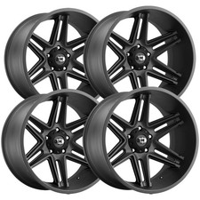 Set Of 4 Vision 363 Razor 20x12 5x5.5 -51mm Satin Black Wheels Rims 20 Inch
