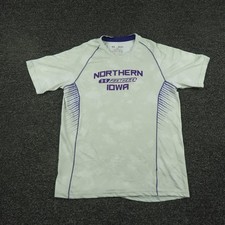 Northern Iowa Panthers Shirt Boys Large Under Armour Gray NCAA Basketball Tee