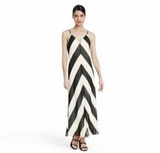 Christopher John Rogers for Target Sleeveless Chevron Slip Dress Size 0 NEW
