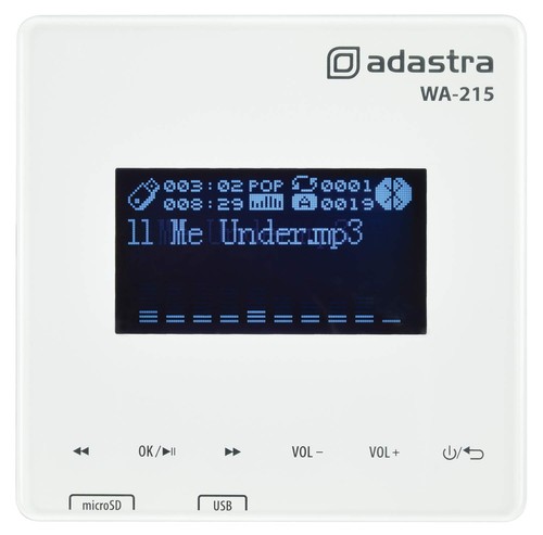 Adastra | 30W Mini Digital Stereo Wall Amplifier | Bluetooth USB/MicroSD FM 