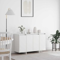 Vidaxl Sideboard Weiß 120 X 41 X 75 Cm Holzwerkstoff Neu