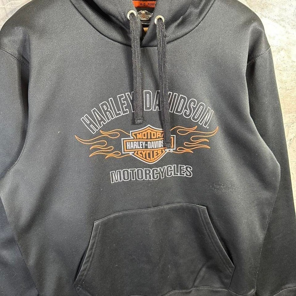 Harley Davidson Flame Performance Pull Over Hoodi… - image 2