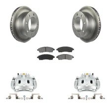 Rear Brake Rotors Pads Calipers Kit for Ford F-350 Super Duty Excursion 2000-200