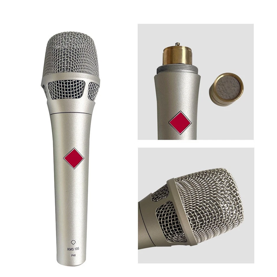 KMS105 detachable handheld diaphragm condenser microphone live sound card 48V - Bild 3 von 4