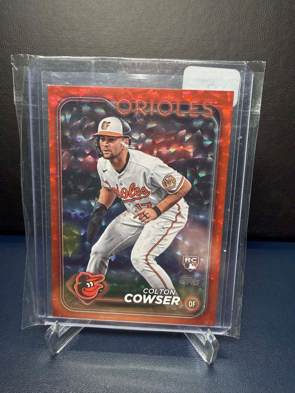 2024 Topps Series 1 - Colton Cowser #257 Red Crackle Foil /199 (RC)