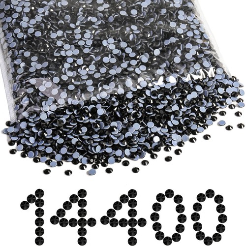 Hotfix Rhinestones Bulk, 14400PCS Crystal Hot Fix Rhinestones for Crafts Clot...