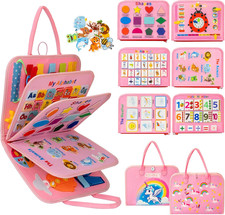 Toddler Busy Board Montessori Toys, Sensory Board Busy Book, Toys for Toddlers 3