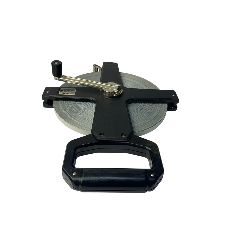 Cinta de acero revestida de nailon vintage Tajima CST 200 pies 81-20080A con caja Foto 4 de 4