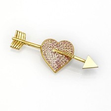 CHANEL Classic Heart Line Stone Brooch 5VCHA36695 138568983 U