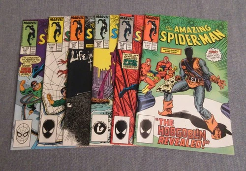 6 AMAZING SPIDER-MAN: #289/Key! + #291, 292, 295-297 (VF+) Very Bright & Glossy!