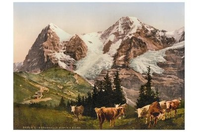Photo:Wengern,Monch and Eiger,Bernese Oberland,Switzerland