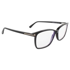 New Tom Ford Men Geometric Eyeglasses FT5478 001 Shiny Black 55mm