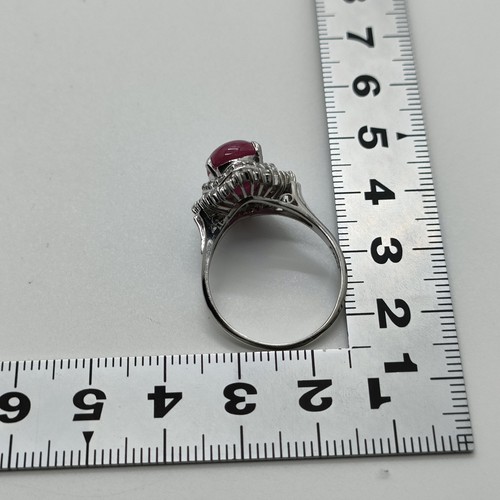 Schmuck Ring Stern Rubin 4,07ct Platin 4480568 - Bild 6 von 11
