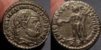 MORTWN Galerius Caesar Large 27mm Follis 308AD GENIO AVGG ET-CAESARVM NN Scarce