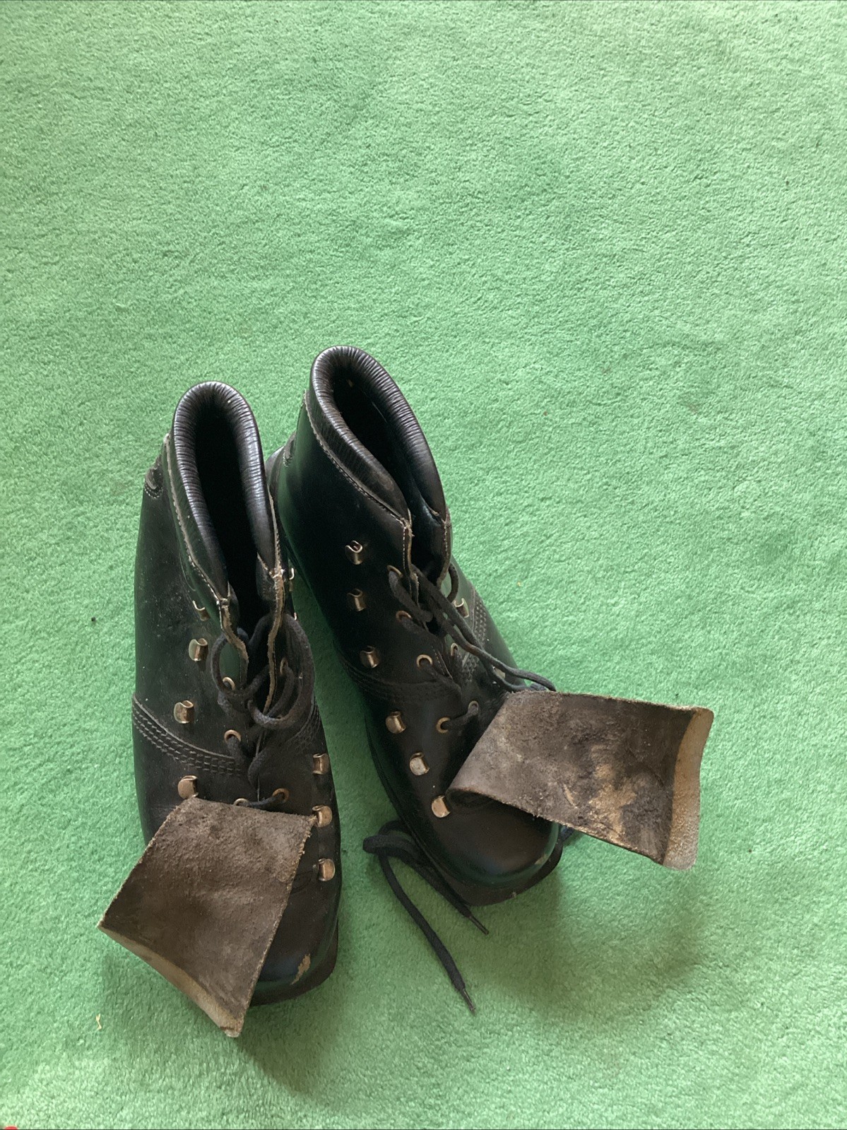 SALOMON Scarpe da sci di fondo Meerghans in pelle da uomo 8 Uk Vintage