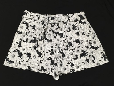 INC International Concepts XXL Exotic Escape Brielle Batik Black White Shorts