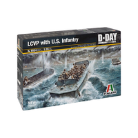 Lcvp With Us Infantry Kit 1:35 Italeri Kit Mezzi Militari -D- Neues Modell