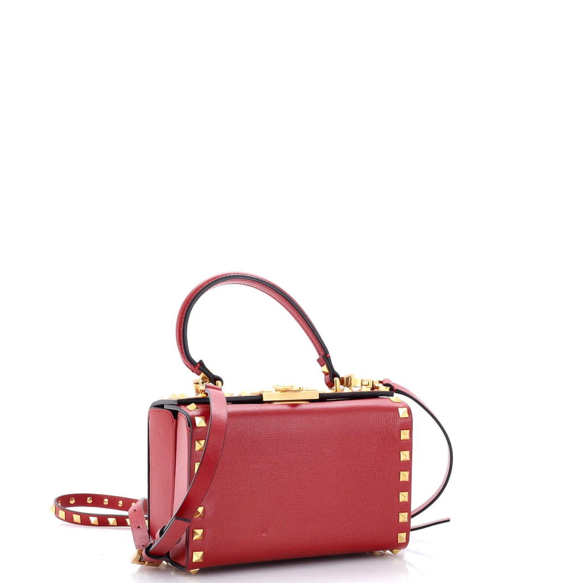Valentino Garavani Rockstud Alcove Box Bag Leather | eBay
