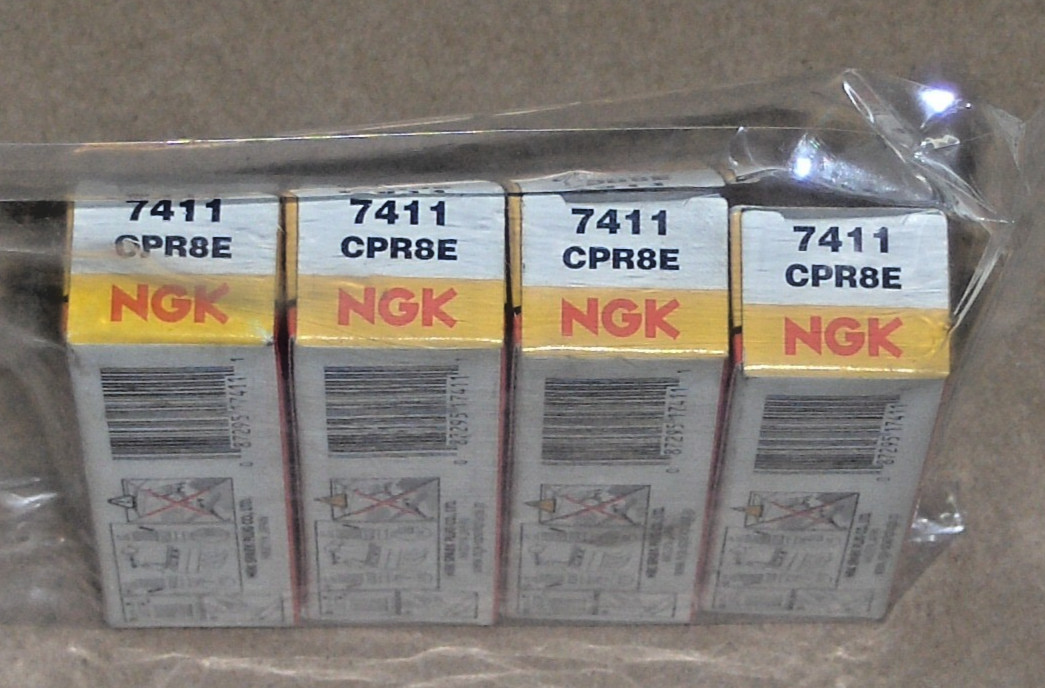 GENUINE NGK CPR8E SPARK PLUG # 7411 LOT OF 4